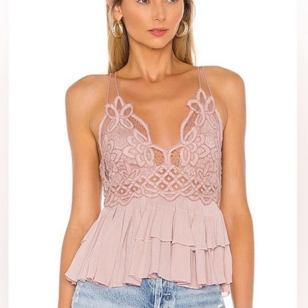 Free People - Adella Cami in Dusty Mauve - Size Small